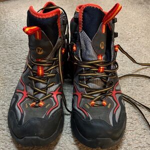 Merrell Black and Red Outdoor Boots